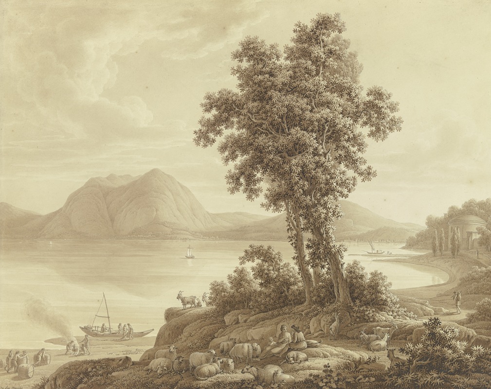 Johann August Nahl the Younger - Ansicht des Lago Maggiore