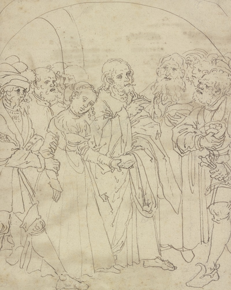 Lucas Cranach the Elder - Christus und die Ehebrecherin