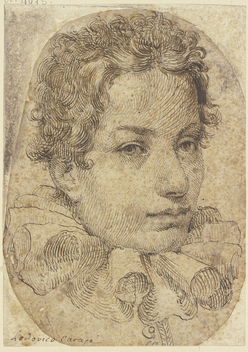 Ludovico Carracci - Young man with ruff