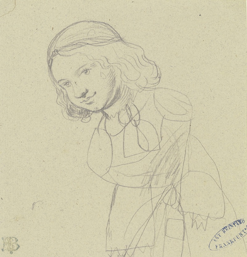 Ludwig Emil Grimm - Junges Mädchen mit halblangem Haar