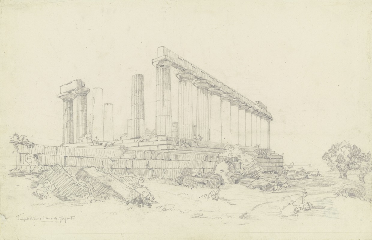 Ludwig Metz - Temple of Juno near Agrigento