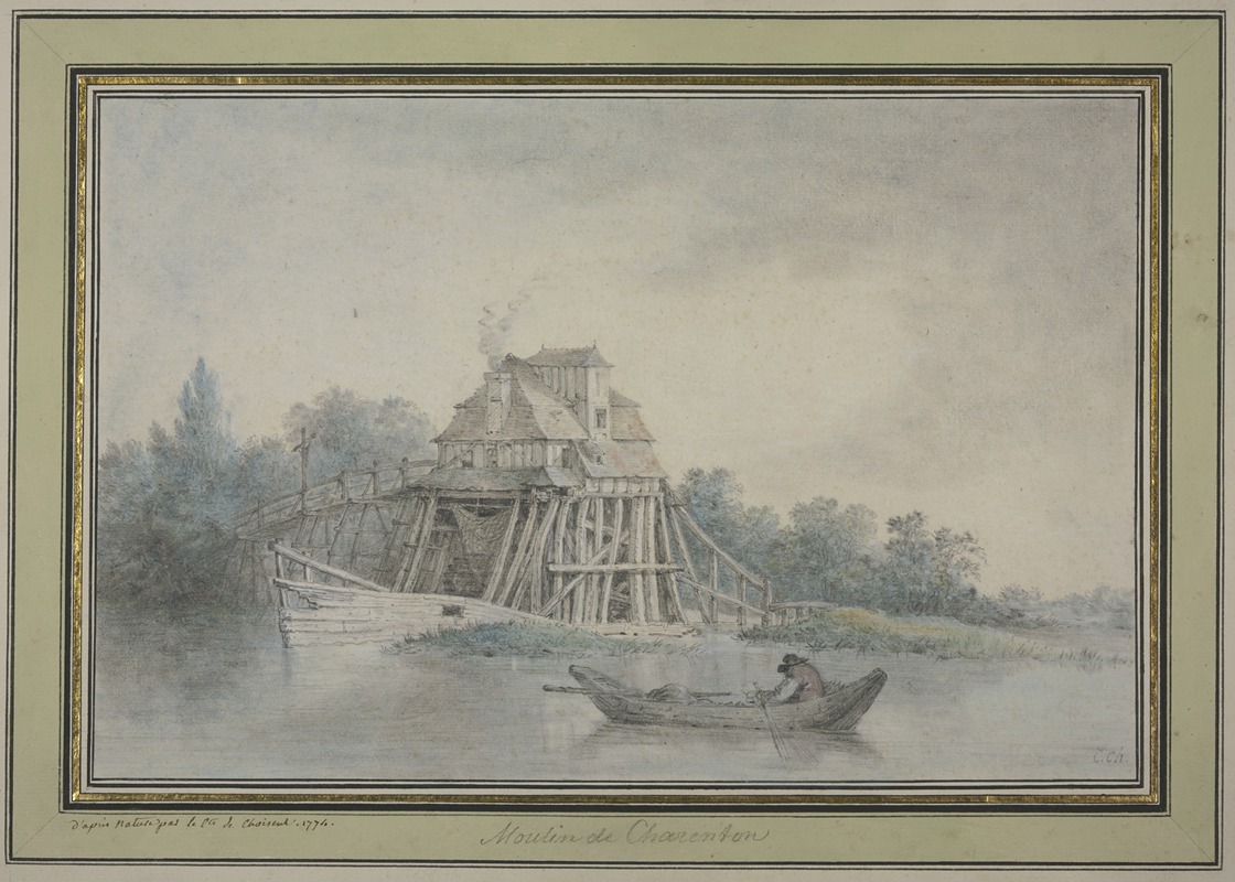 Marie-Gabriel-Florent-Auguste de Choiseul-Gouffier - Mill near Charenton