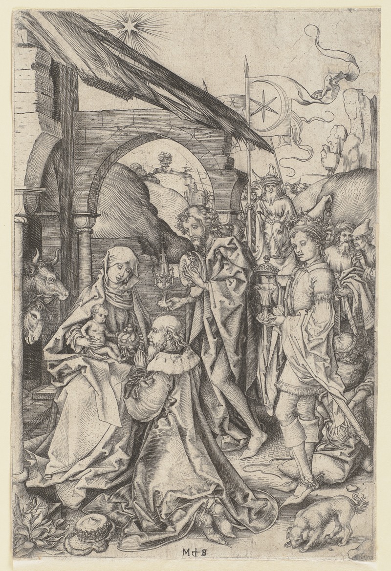 Martin Schongauer - The Adoration of the Magi