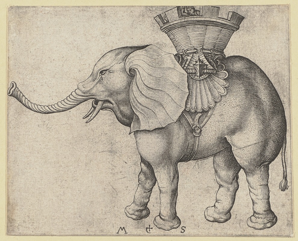 Martin Schongauer - The Elephant
