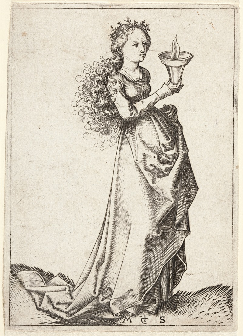 Martin Schongauer - The first wise Virgin