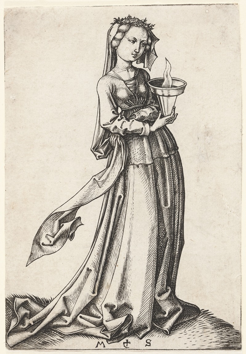 Martin Schongauer - The fourth foolish Virgin