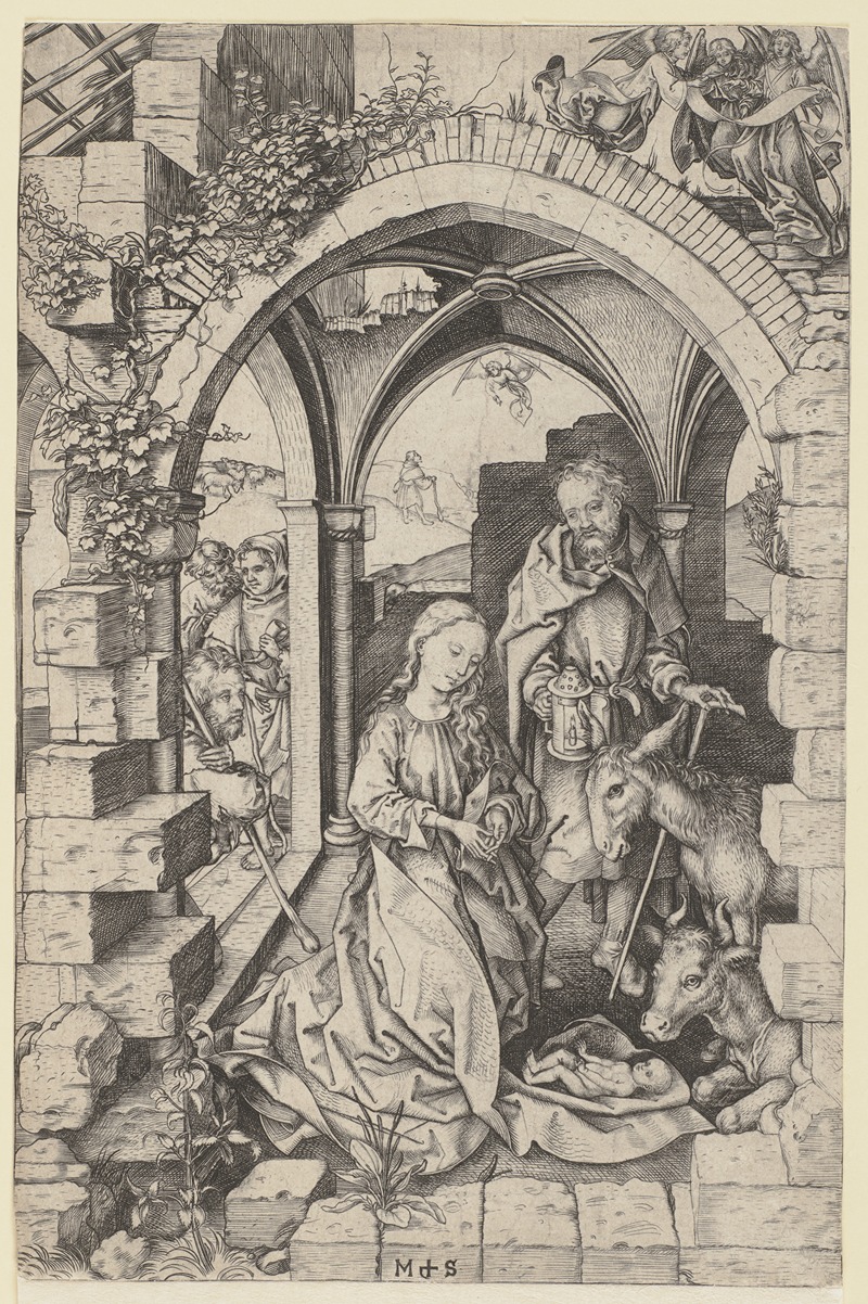 Martin Schongauer - The Nativity