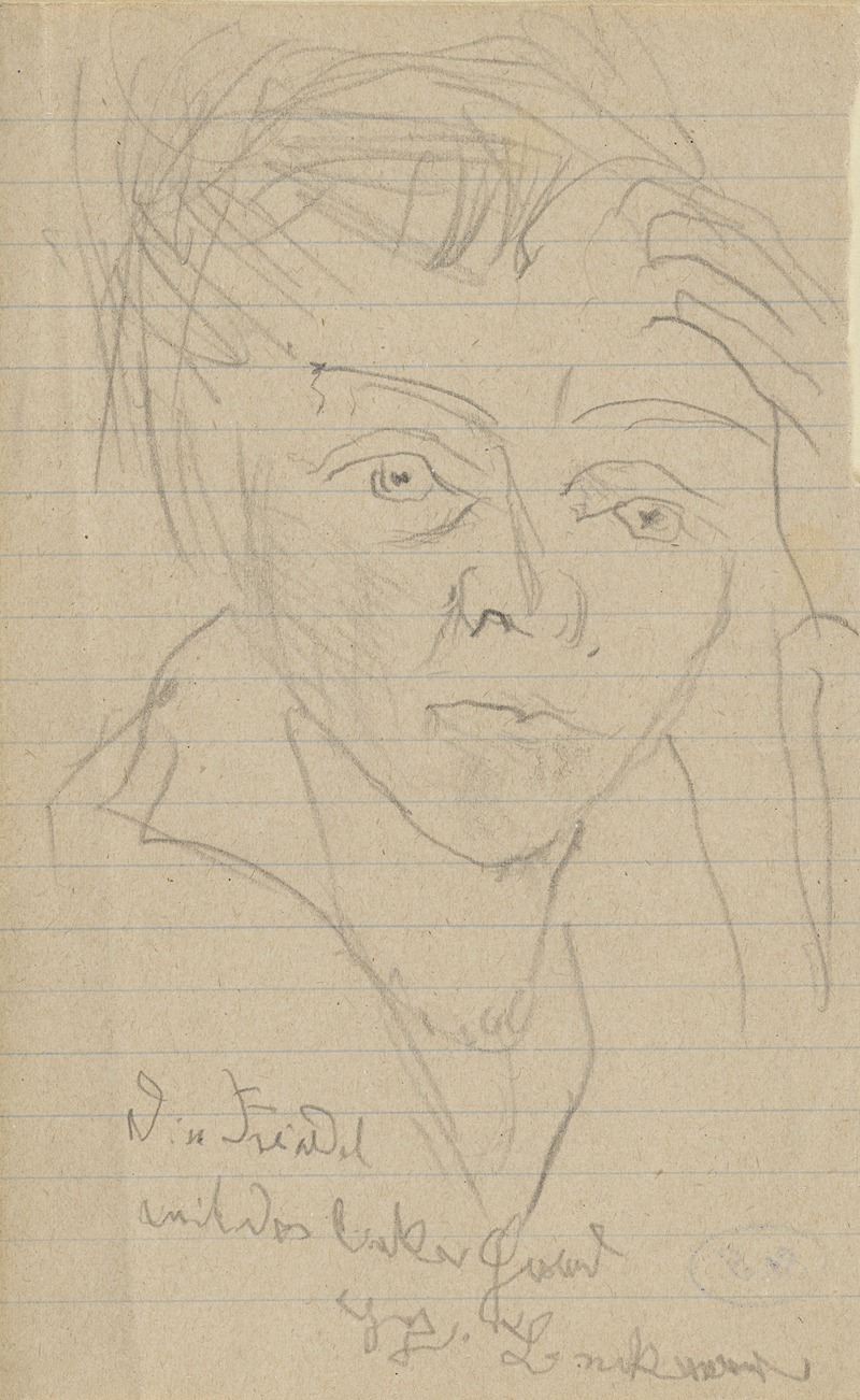 Max Beckmann - Fridel Battenberg (mit der linken Hand gezeichnet)