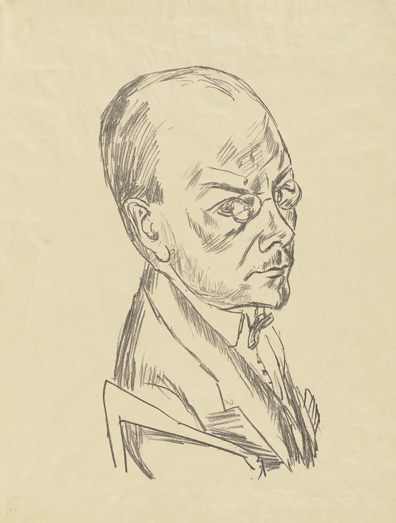Max Beckmann - Portrait of Georg Swarzenski