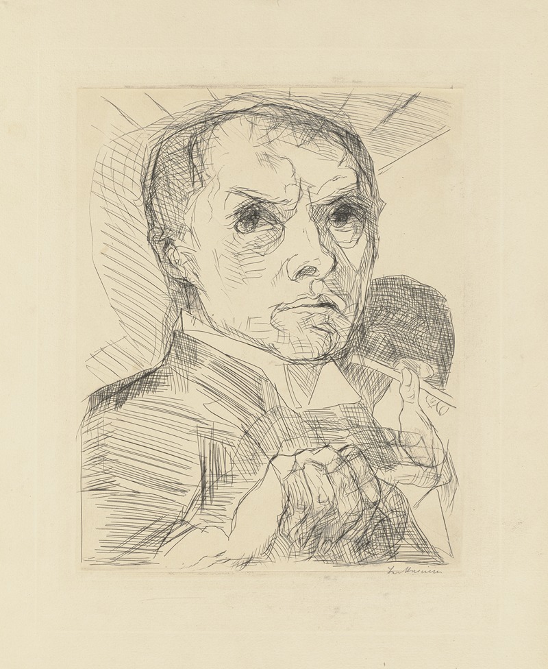 Max Beckmann - Self-Portrait with Stylus
