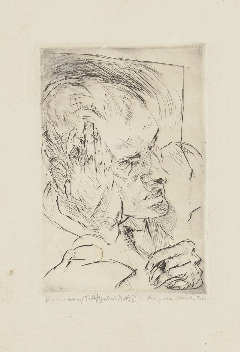 Max Beckmann - Self-Portrait, Hand to Cheek