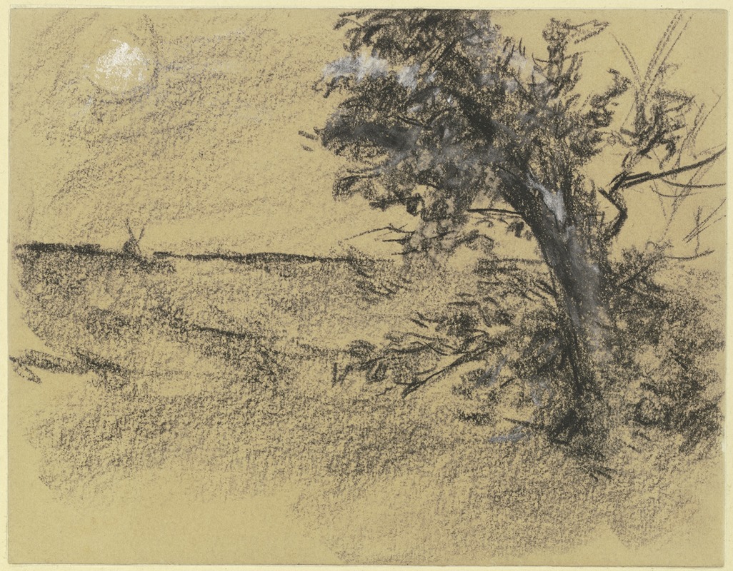 Max Liebermann - Alder at the edge of a meadow