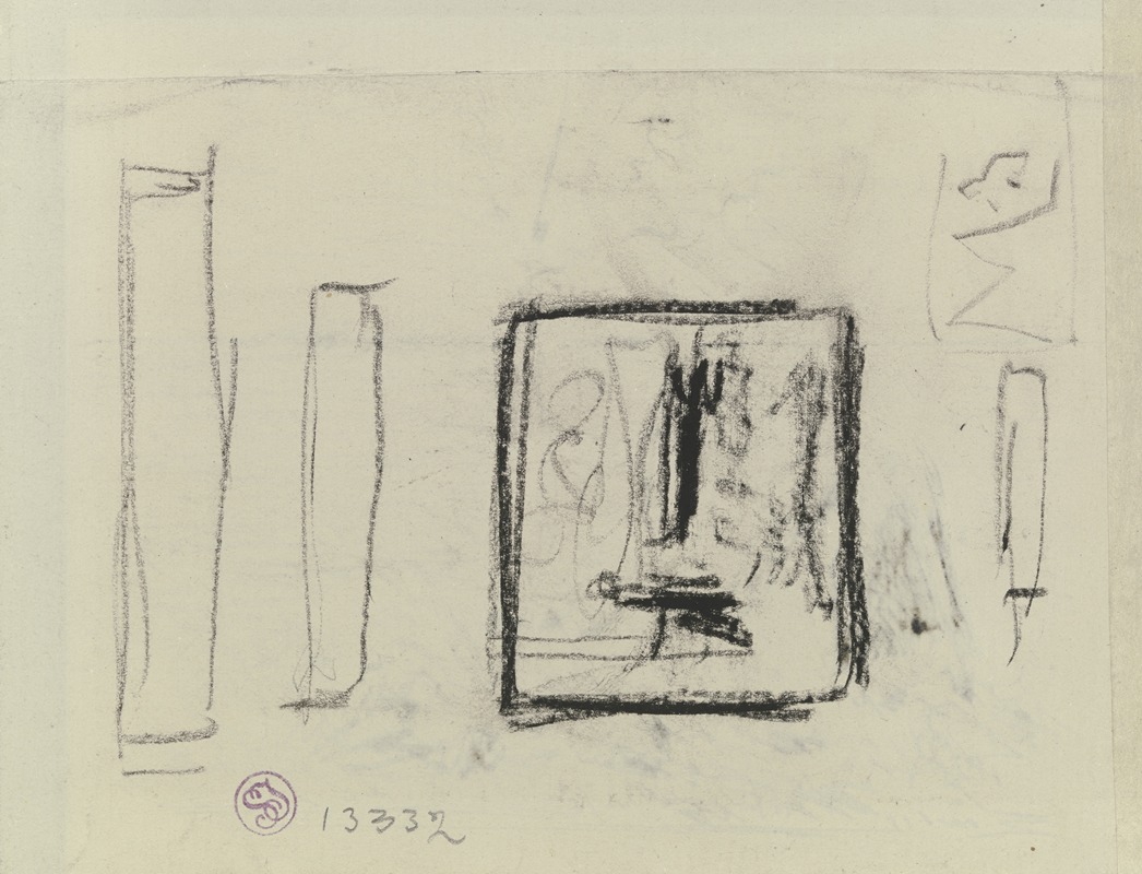 Max Liebermann - Sketched rectangles