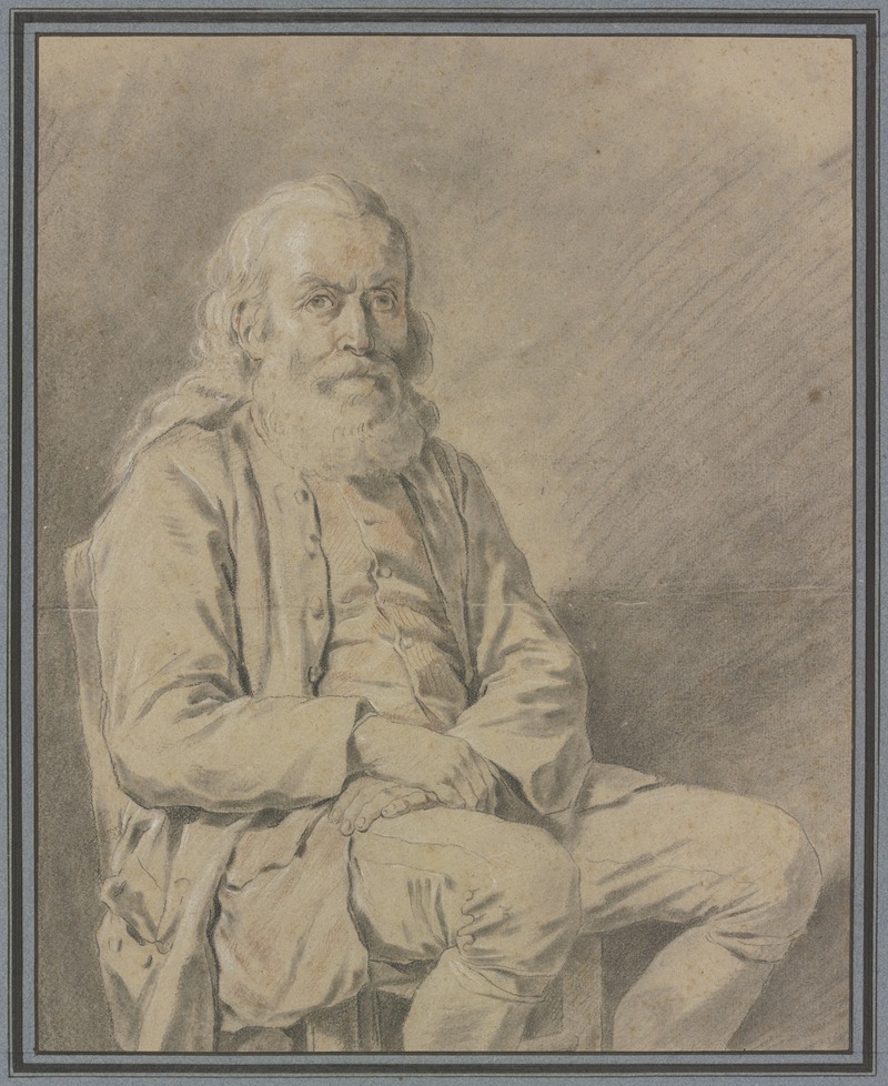 Nicolas Bernard Lépicié - Bildnis eines sitzenden alten Mannes