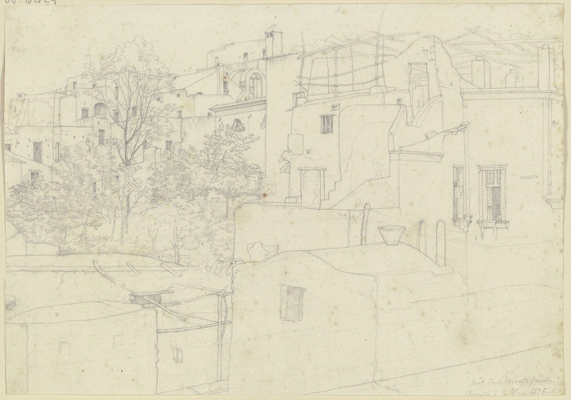 Nikolaus Hoff - Ausblick aus einem Wirtshaus auf die Hinterhöfe von Amalfi