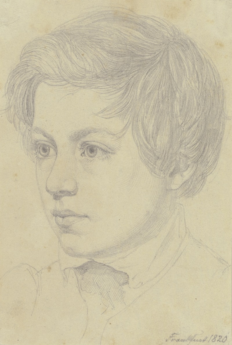 Nikolaus Hoff - Bildnis des Bruders des Künstlers, Carl Hoff, als Knabe von dreizehn Jahren