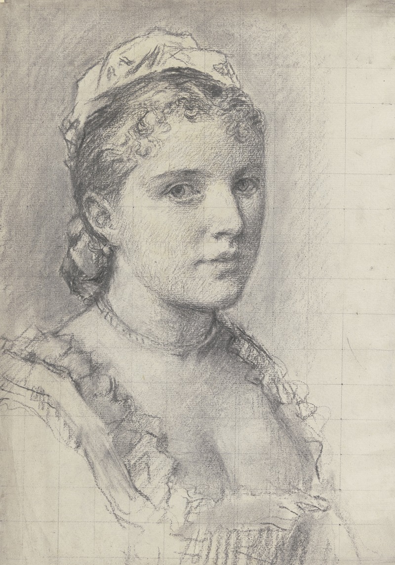 Otto Scholderer - Bildnis einer jungen Frau nach rechts