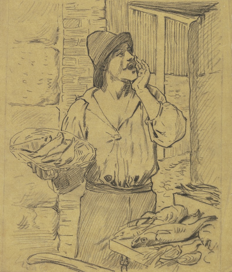 Otto Scholderer - Fish monger