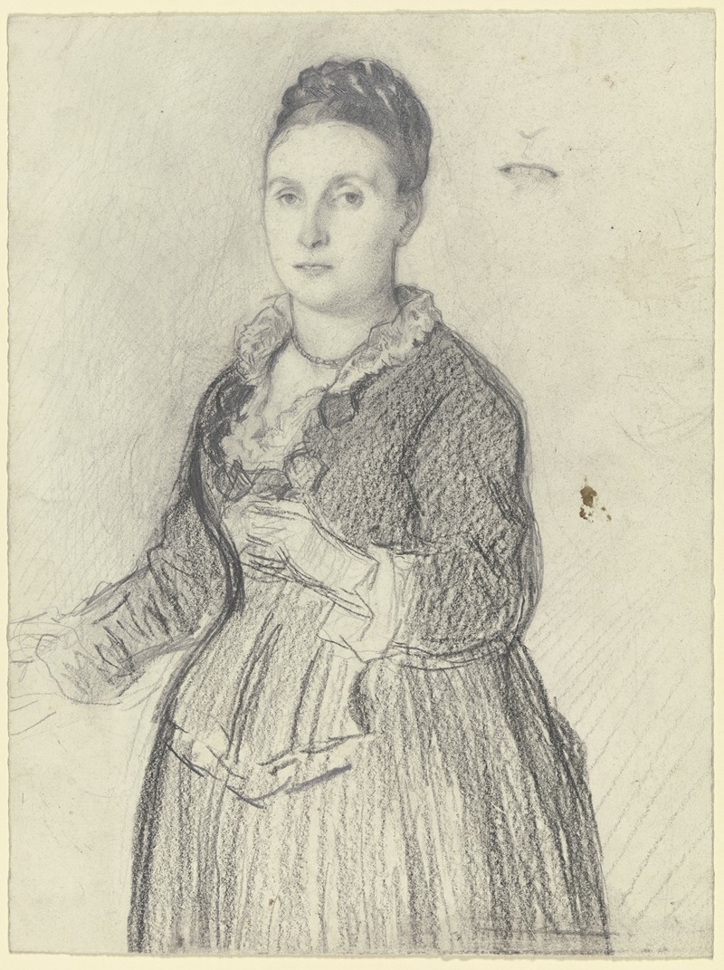 Otto Scholderer - Portrait of Mrs Tom Plews