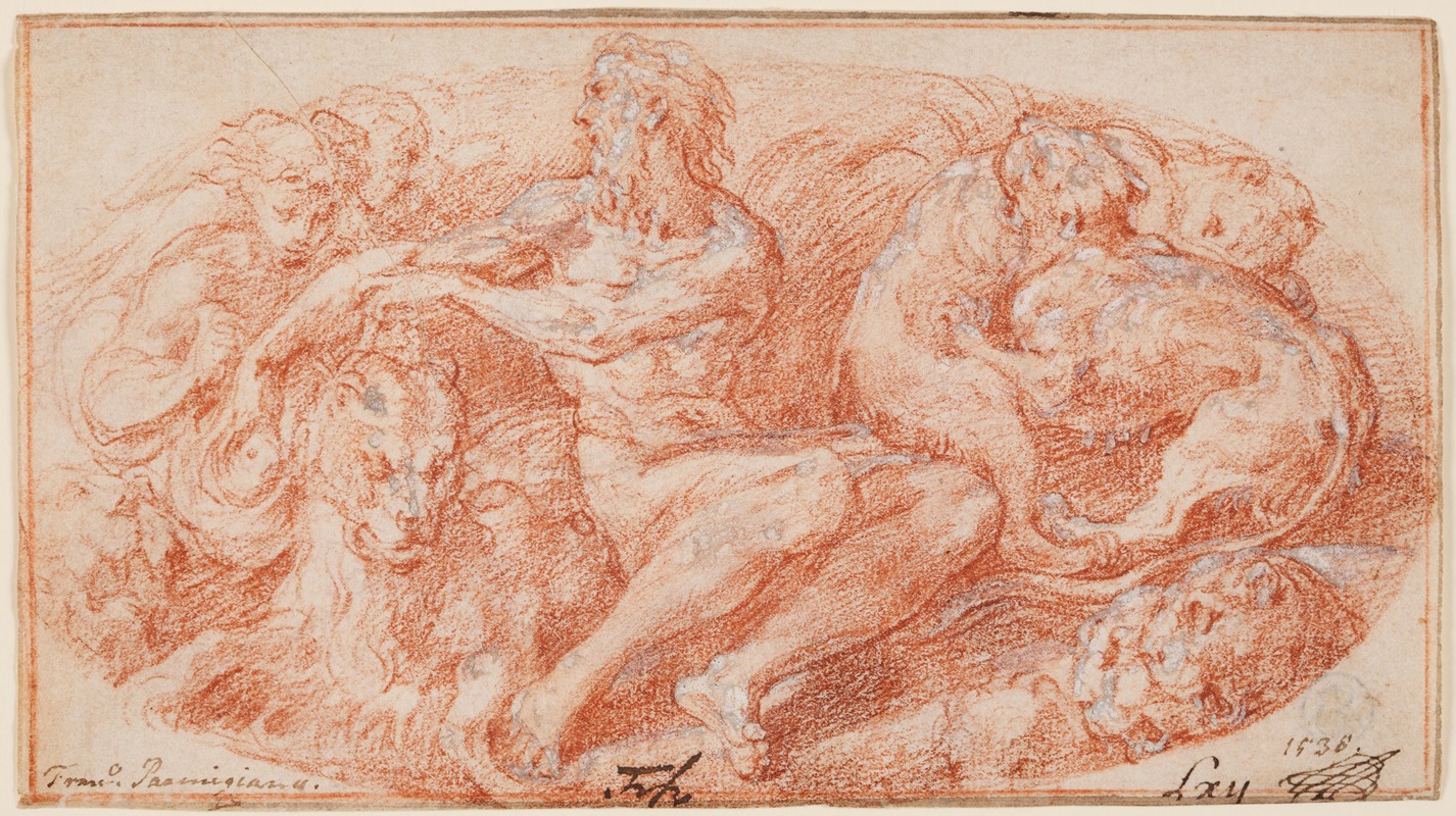 Parmigianino - Daniel in the lion’s den