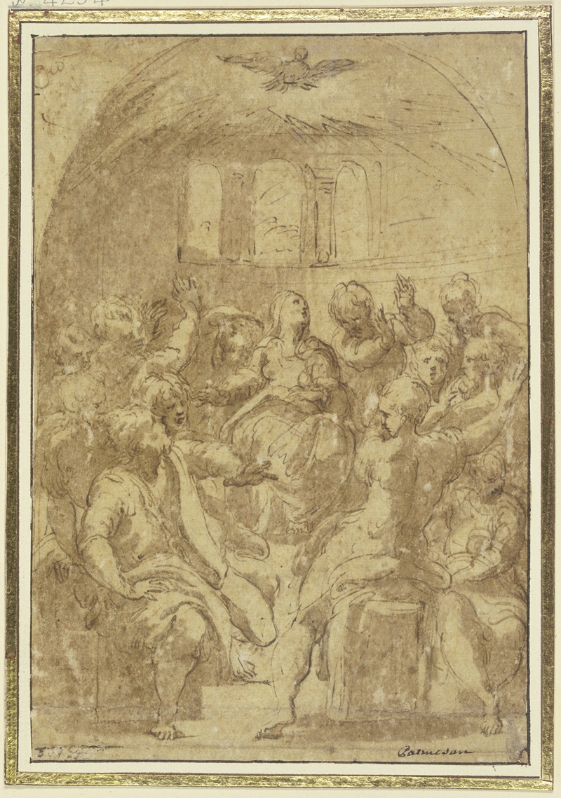 Parmigianino - Descent of the Holy Spirit