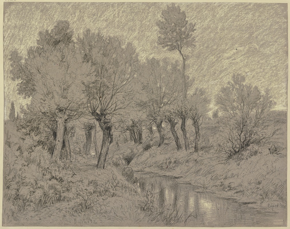 Peter Burnitz - Willows at a stream