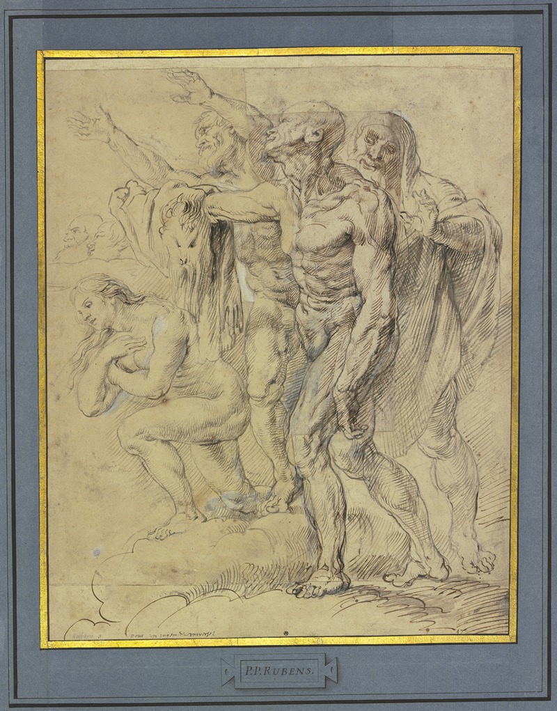 Peter Paul Rubens - Eva, Maria Magdalena, der Heilige Bartholomäus und ein weiterer für ein Jüngstes Gericht