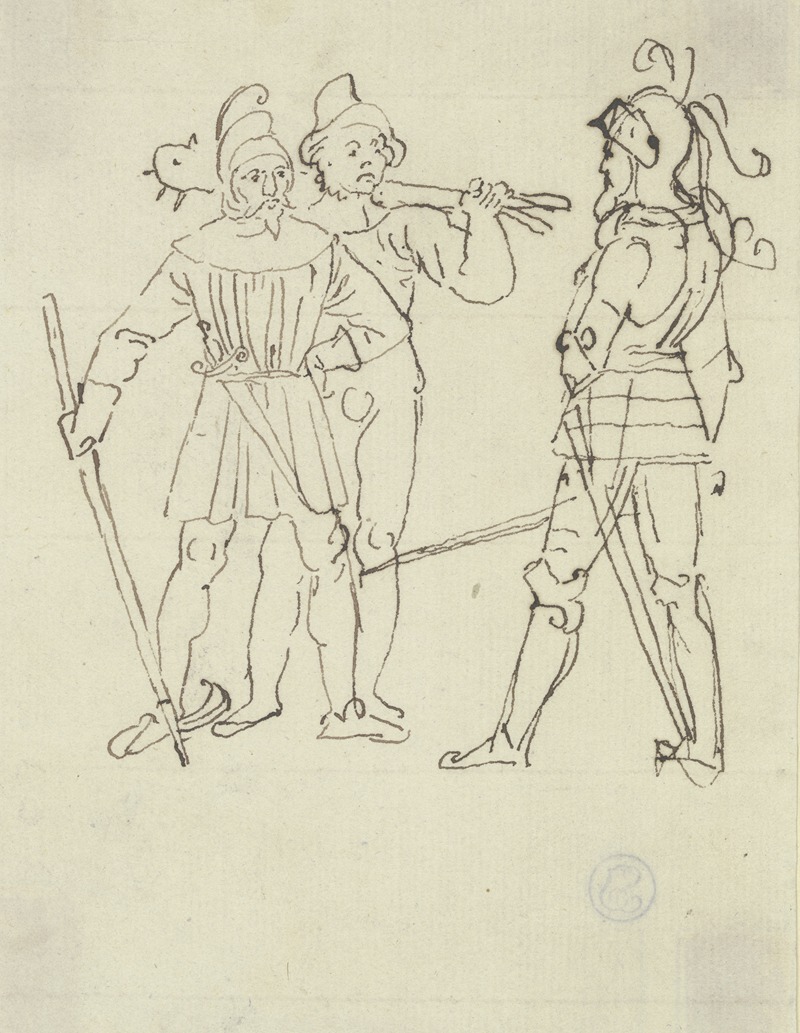 Peter von Cornelius - Götz von Berlichingen und die Bauern