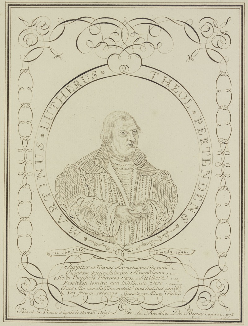 Pierre-Jean-Paul Berny de Nogent - Portrait of Martin Luther