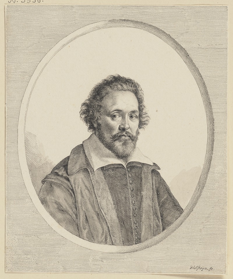 Pieter Holsteyn II - Brustbild eines jüngeren bärtigen Mannes
