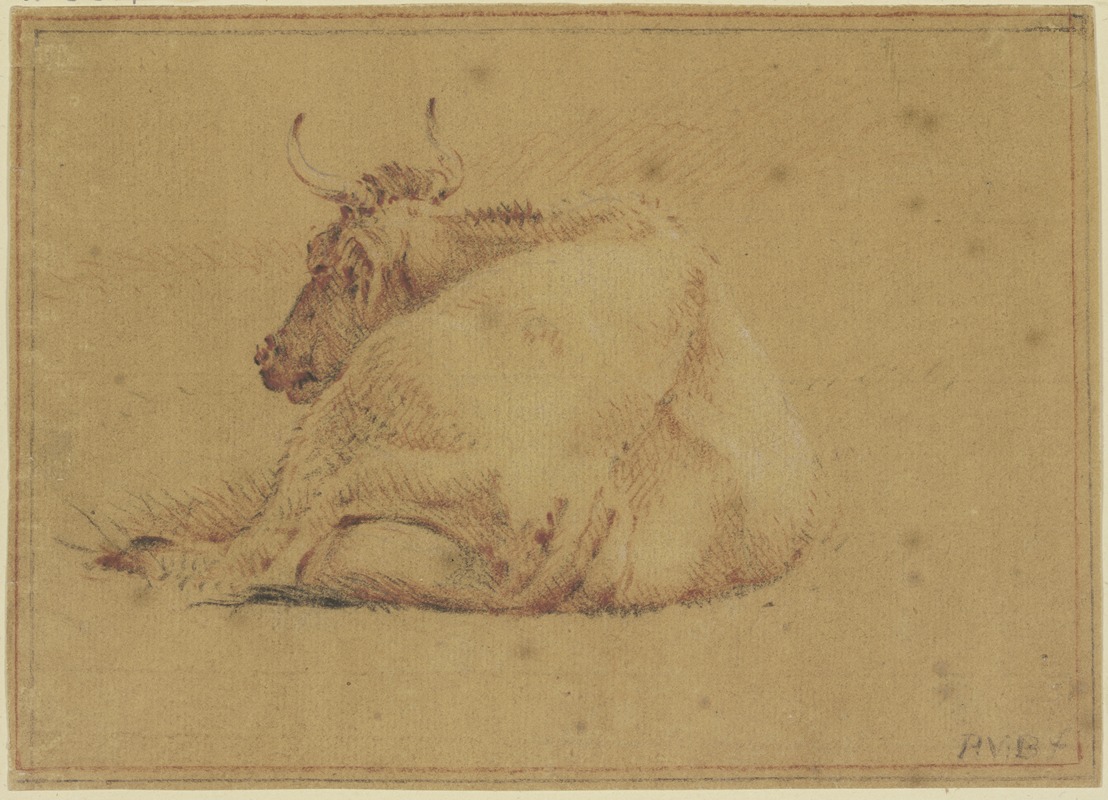 Pieter van Bloemen - Lying cow