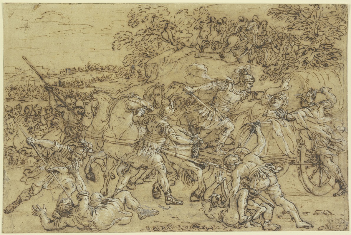 Pietro da Cortona - The Battle of Alexander at Issus