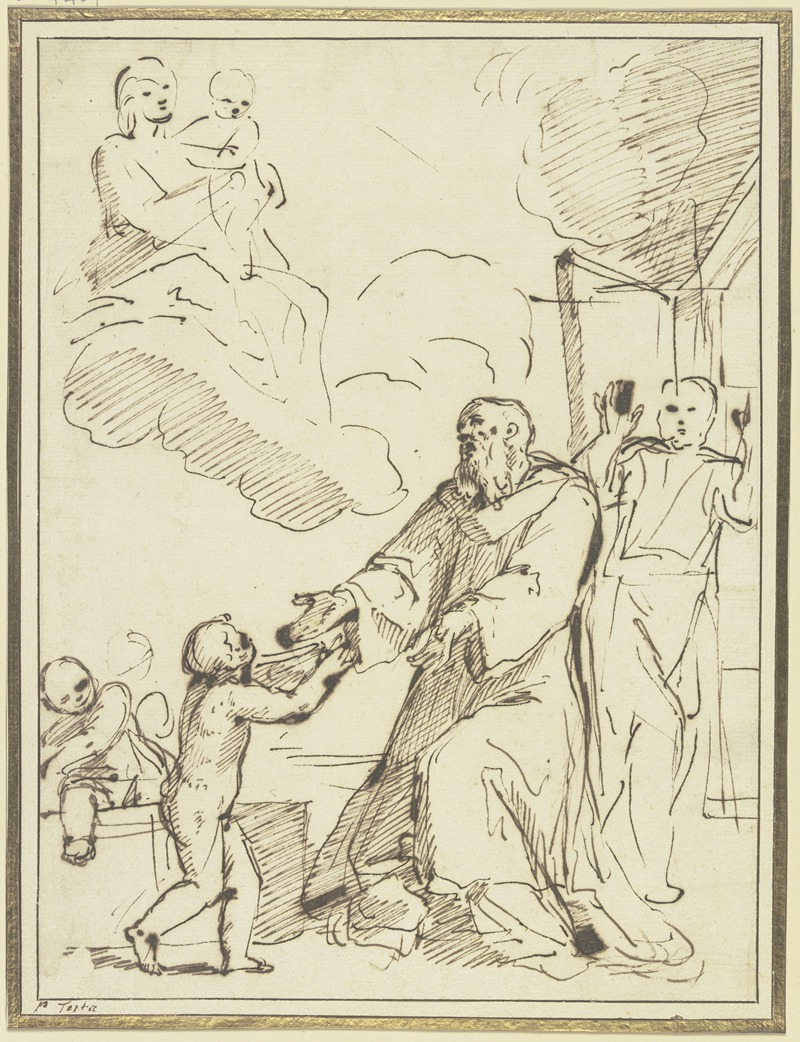 Pietro da Pietri - Der Heilige Nikolaus von Bari erweckt drei Knaben vom Tode.