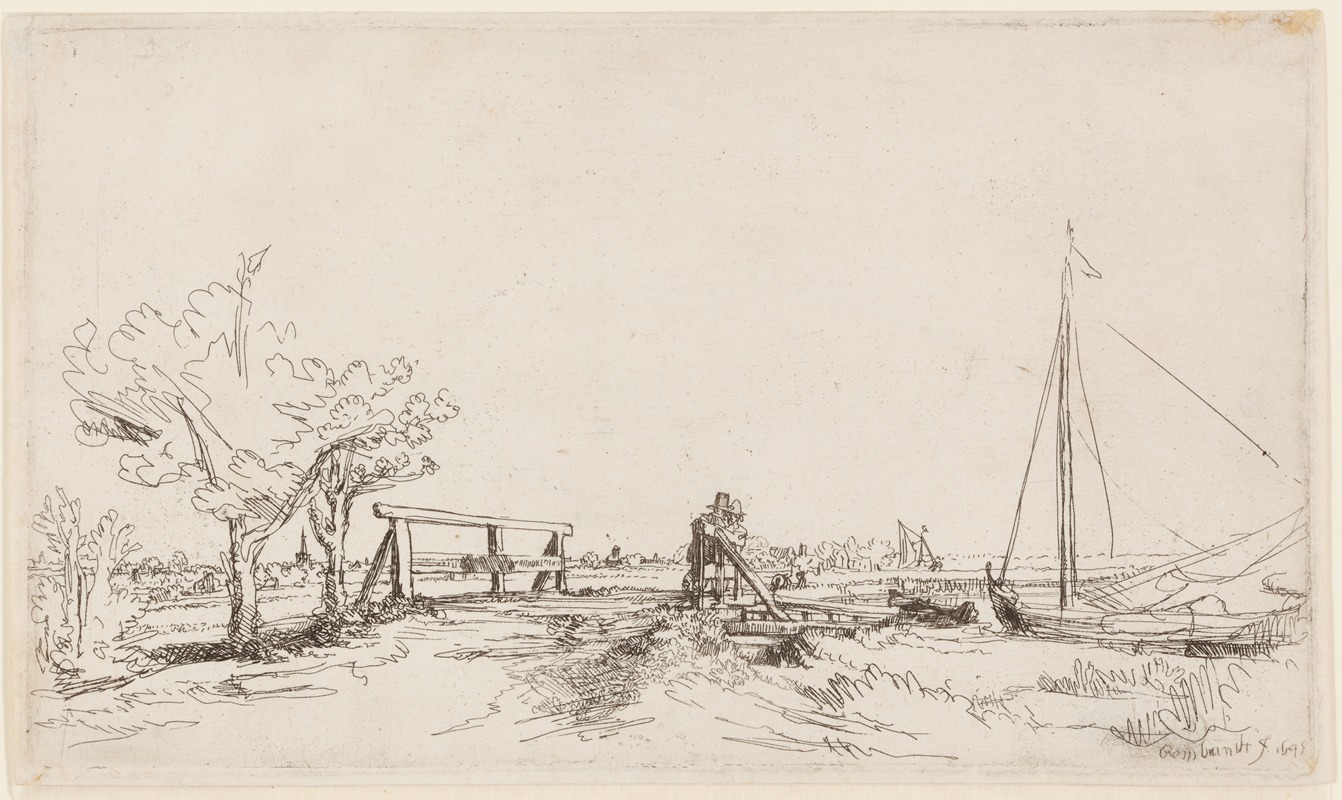 Rembrandt van Rijn - Jan Six’ bridge