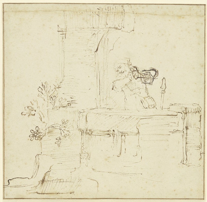 Rembrandt van Rijn - Ruben at the well