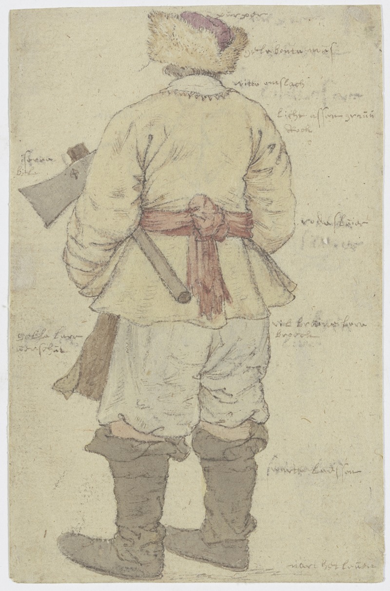 Roelant Savery - Woodcutter Seen from the Rear