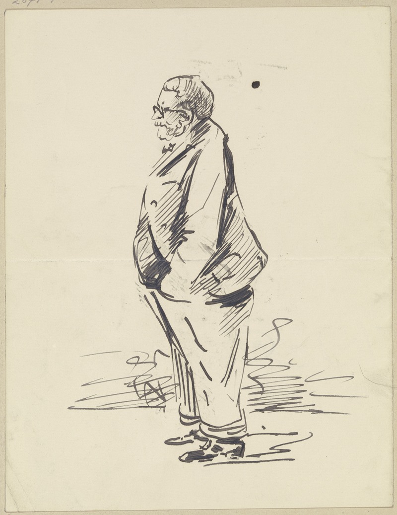 Rudolf Gudden - Profile of an elderly man