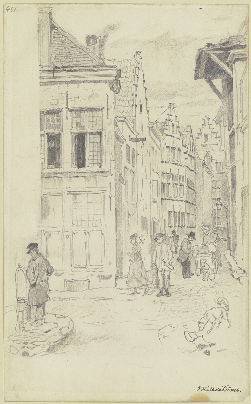 Rudolf Hirth du Frênes - Alley in Antwerp
