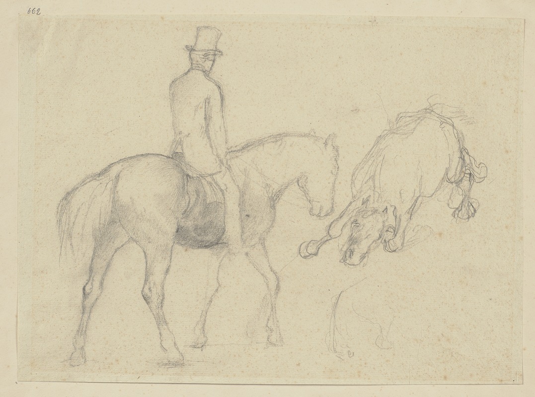 Teutwart Schmitson - Reiter mit gefallenem Pferd