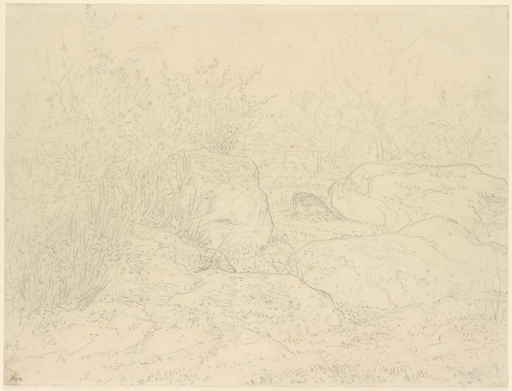 Théodore Rousseau - Felsen im Wald von Fontainebleau