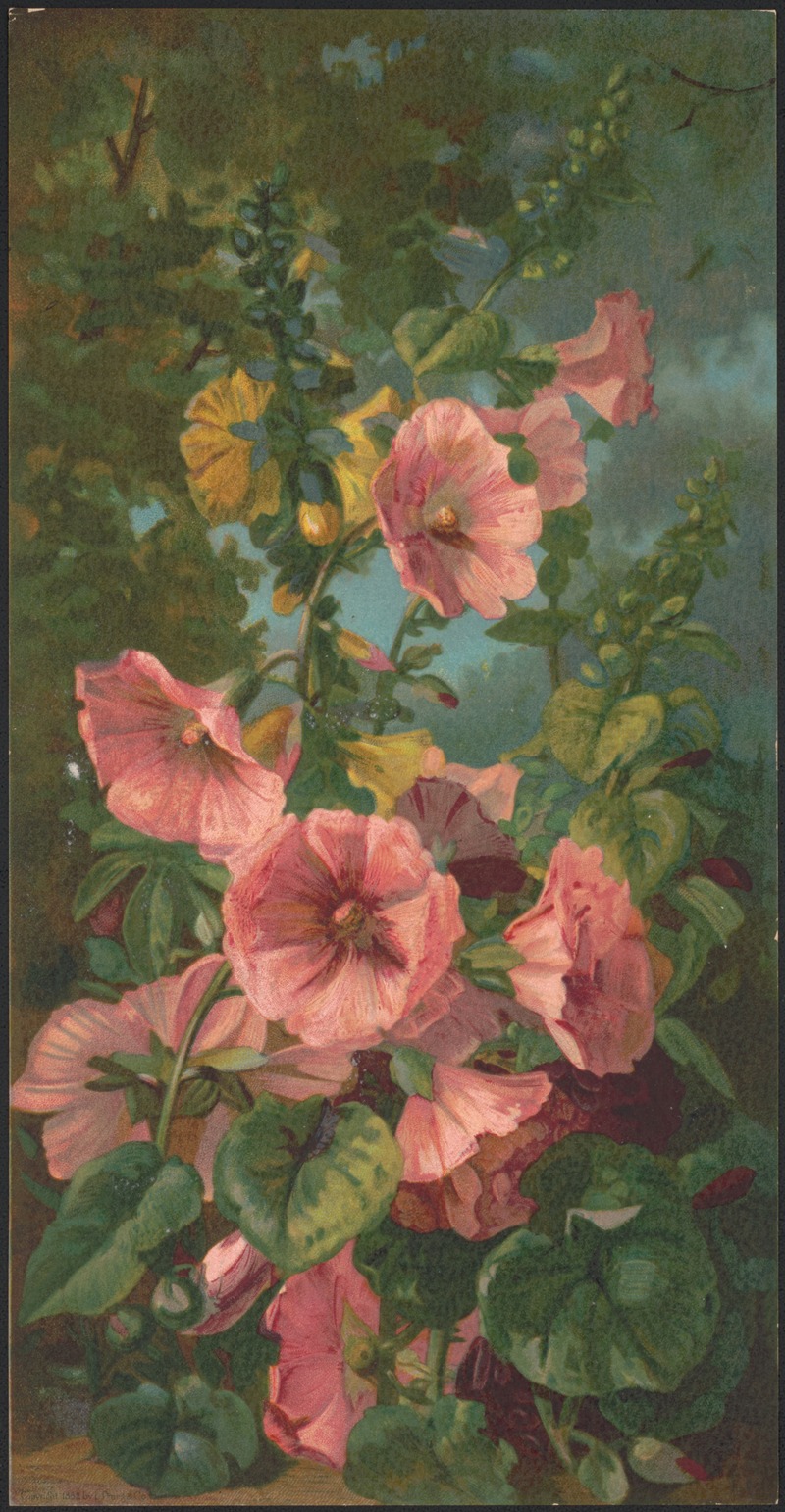 Julia Mcentee Dillon - Hollyhocks