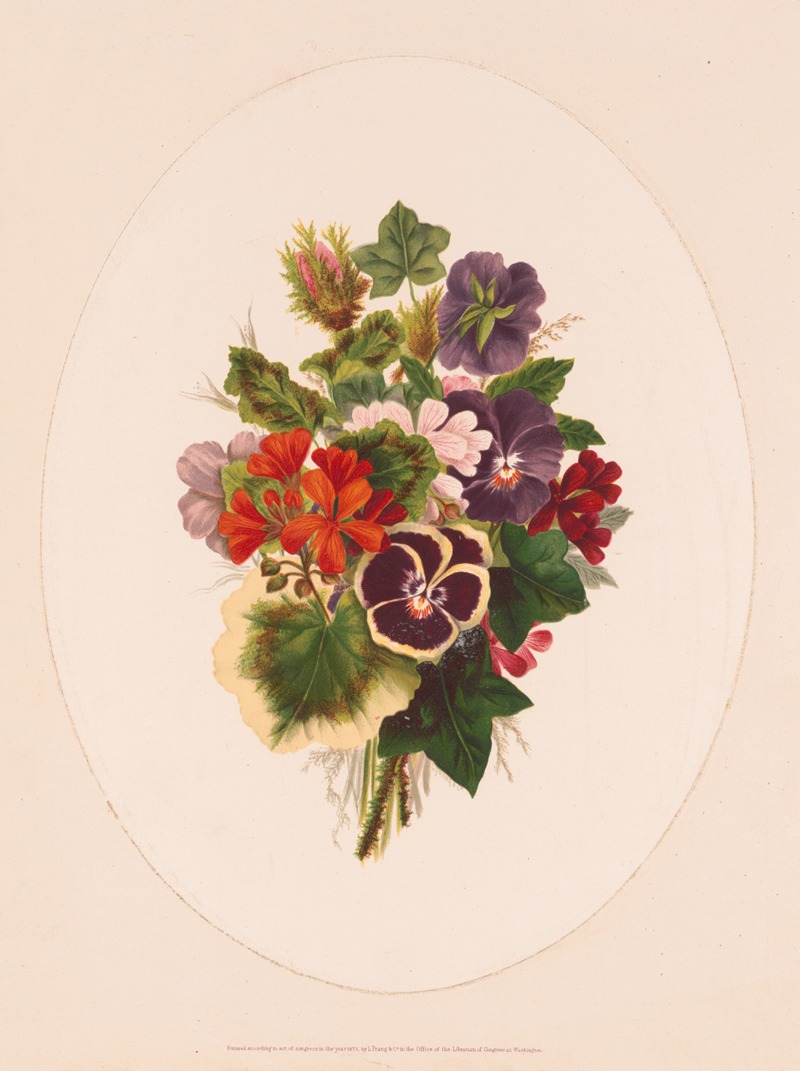 Louis Prang & Co. - Bouquet of flowers