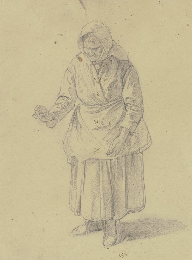 Jakob Becker - Old farmer woman