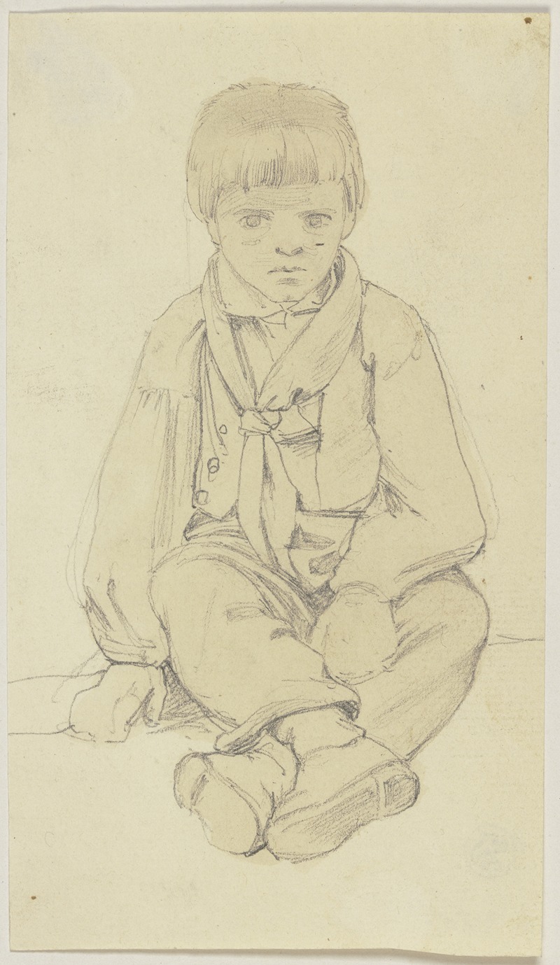 Jakob Becker - Sitting boy