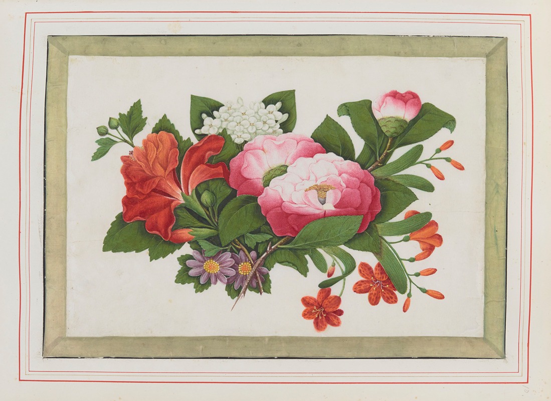 Anonymous - Bouquets of flowers Pl.10