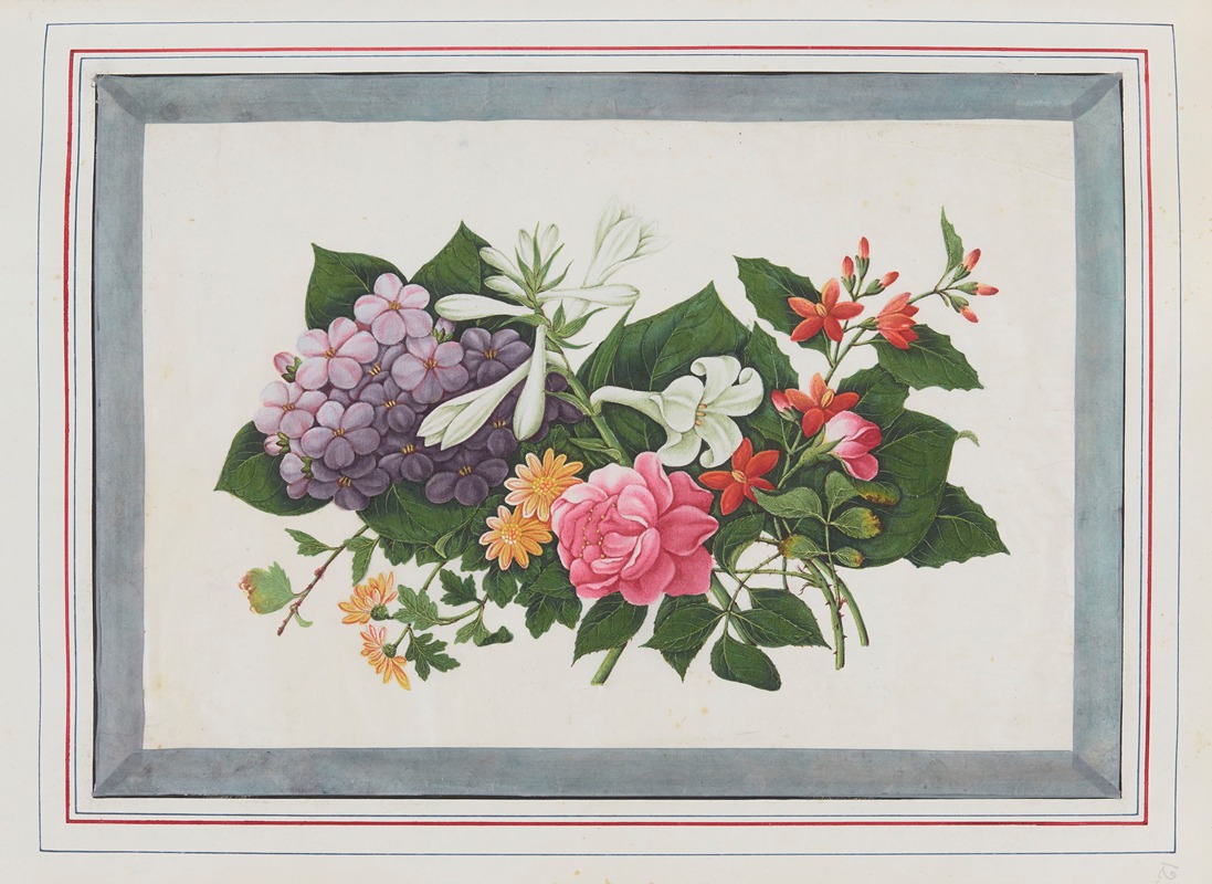 Anonymous - Bouquets of flowers Pl.12