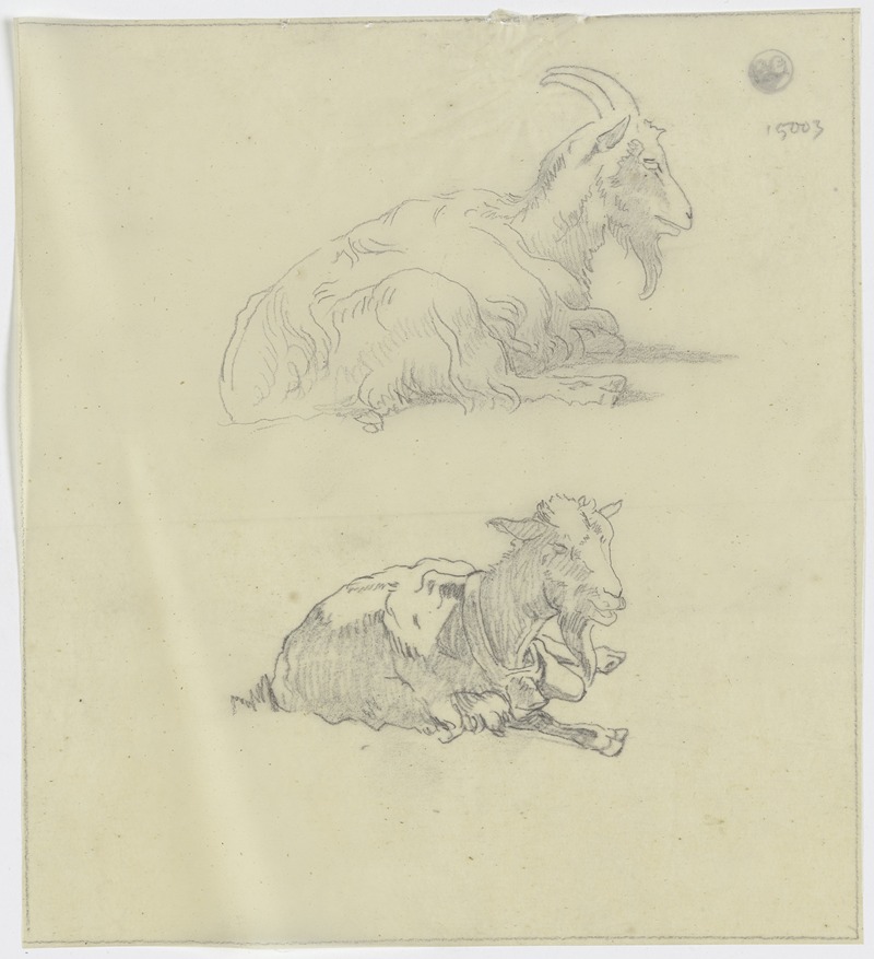 Jakob Becker - Two goats