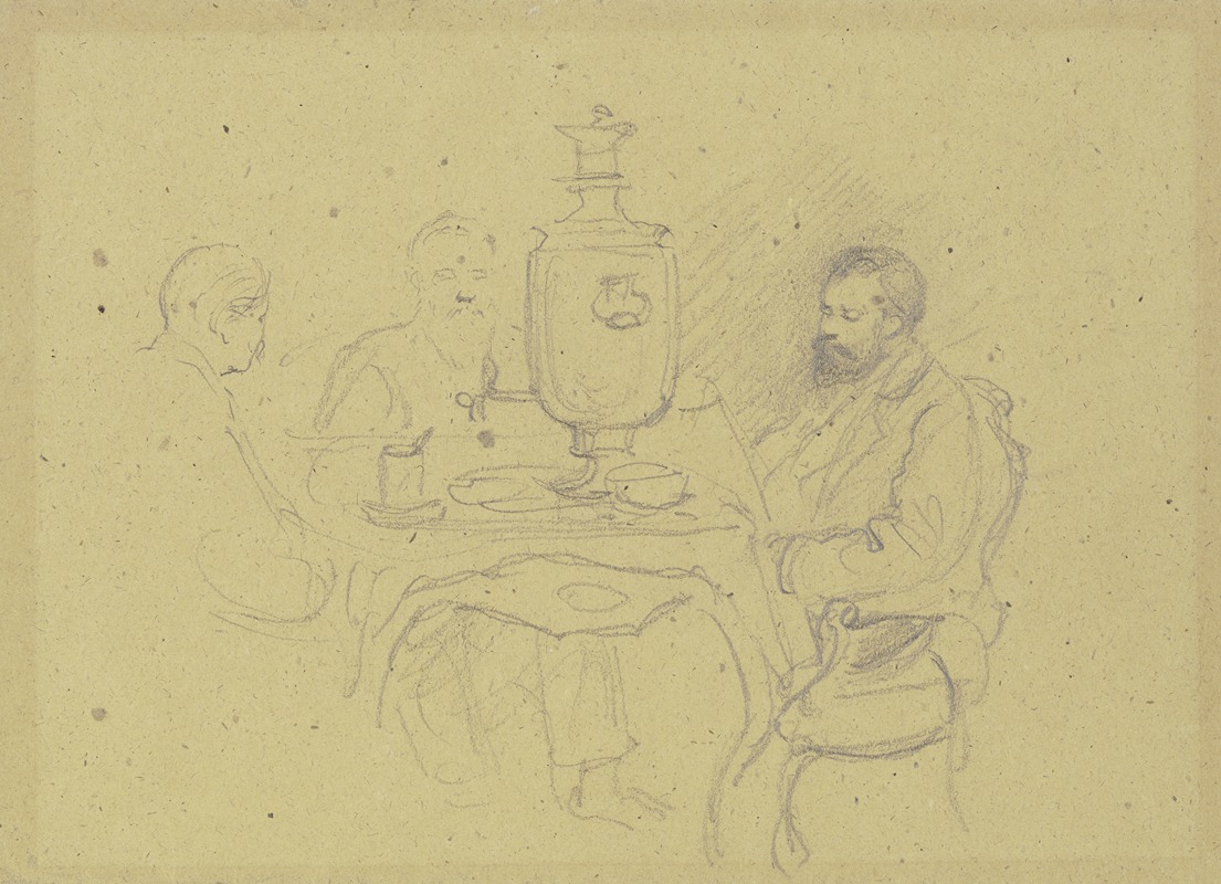 Wilhelm Amandus Beer - Russians at tea