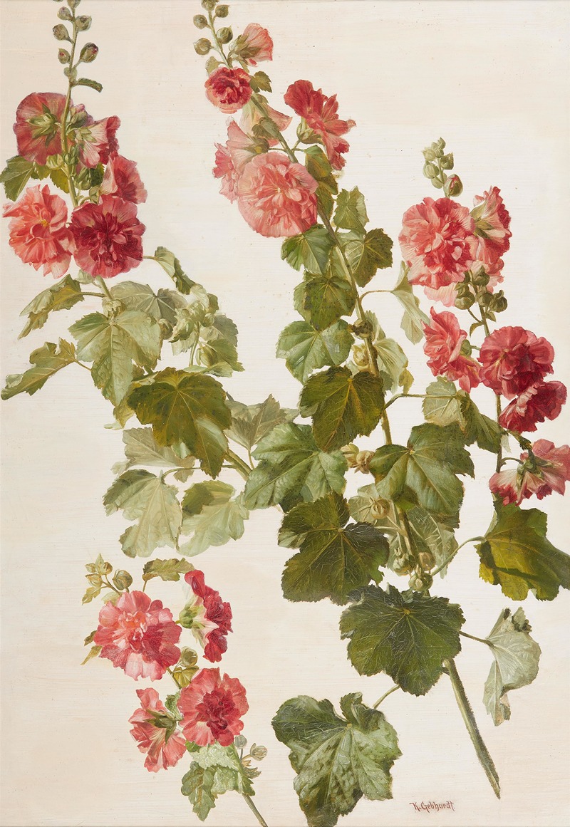 Karl Max Gebhardt - Stockrosen