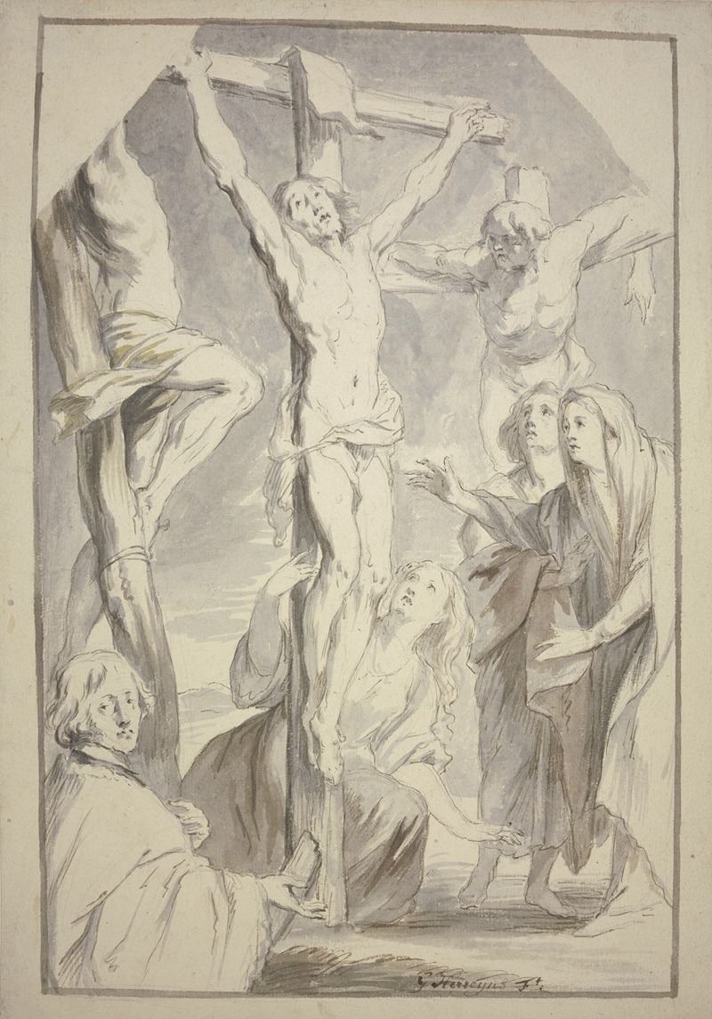Willem Jacob Herreyns - Christus und der Schächer am Kreuze